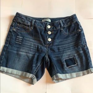 Blue jean shorts